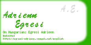 adrienn egresi business card